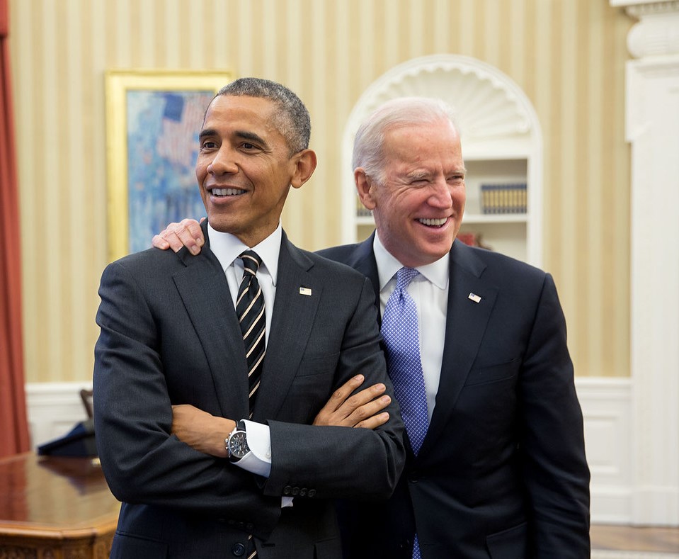 Foto de archivo de 2015, cuando Obama y Biden aún estaban en la Casa Blanca. Foto: Flickr / Obama White House