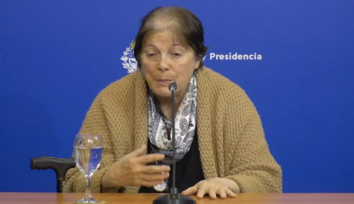 Matilde Rodríguez Larreta -directora de la Secretaría de Derechos Humanos para el Pasado Reciente y viuda del legislador del Partido Nacional Héctor Gutiérrez Ruiz. 
