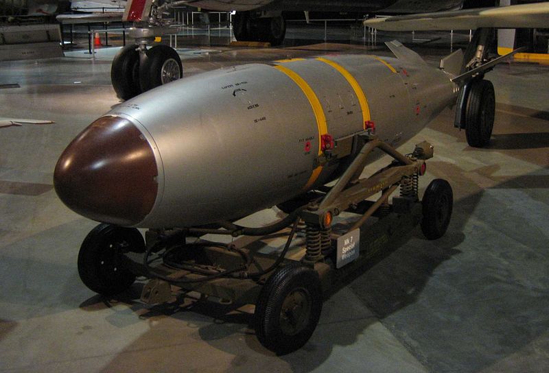 Bomba nuclear del tipo Mark 7. Foto con fines meramente ilustrativos: Wikimedia Commons 