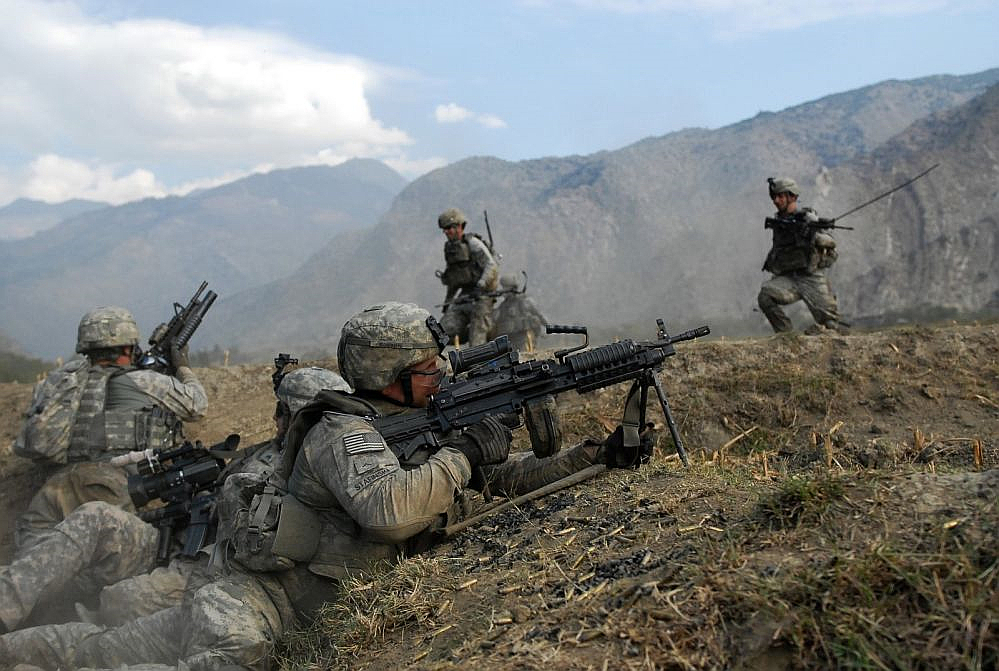 Soldados estadounidenses desplegados durante la guerra de Afganistán. Foto: Wikimedia Commons