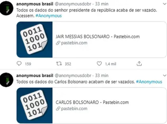 hackers bolsonaro anonymous