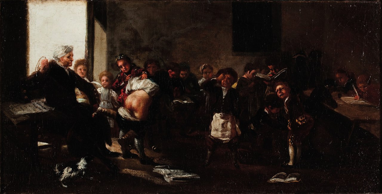 "La letra con sangre entra" o "Escena de escuela" fue pintado por Francisco de Goya entre 1780 y 1785 y se conserva en el Museo de Zaragoza (España).