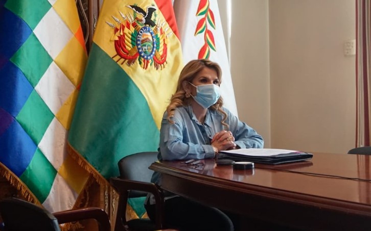 Jeanine Ánez, expresidenta interina de Bolivia. Foto: Twitter / Jeanine Áñez