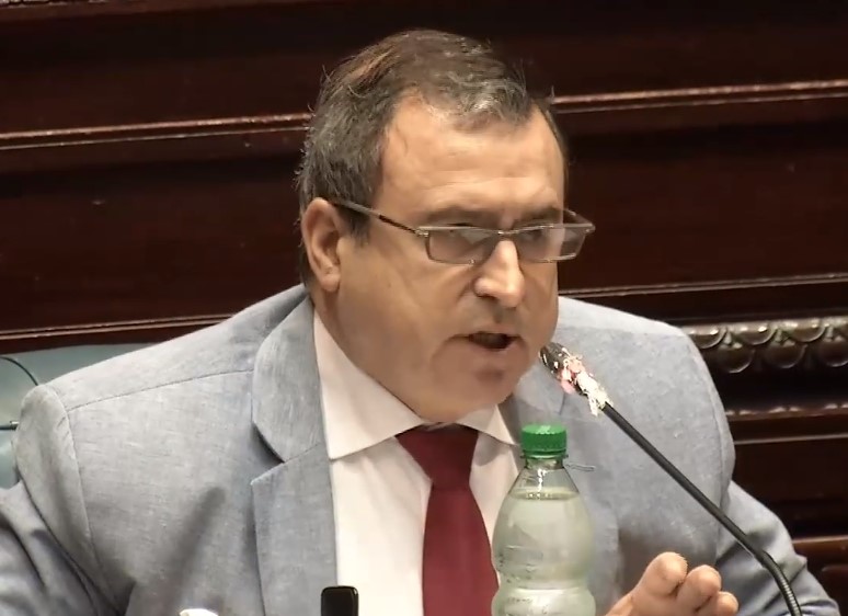 Raúl Lozano. Foto: captura de pantalla / Cámara de Senadores