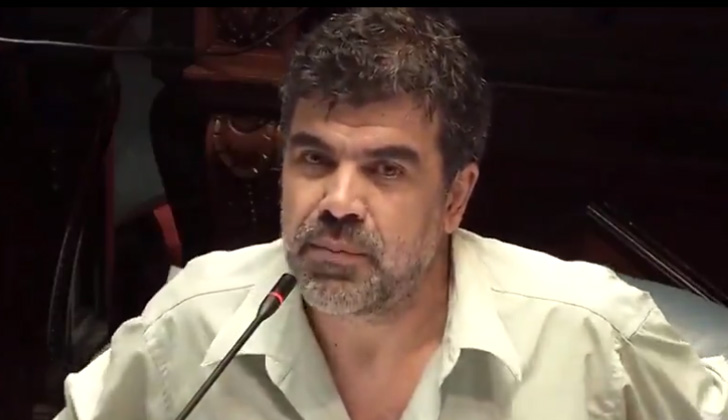 Senador del PCU, Óscar Andrade.
