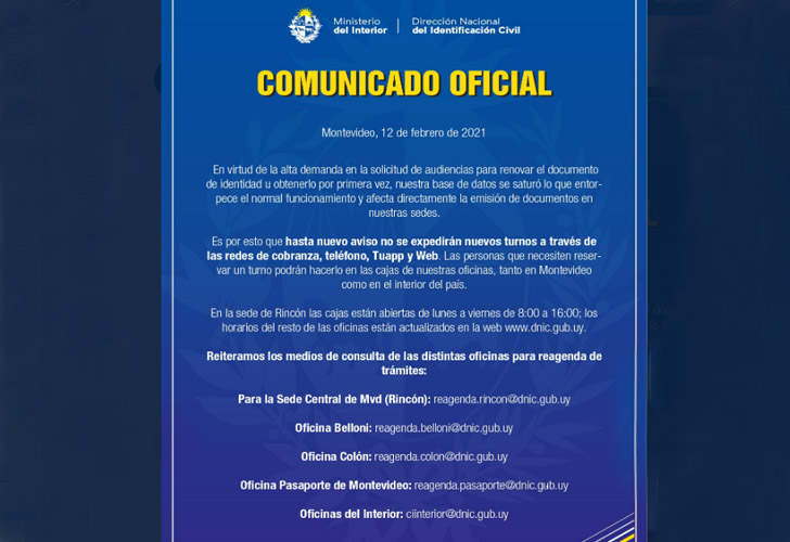 comunicado