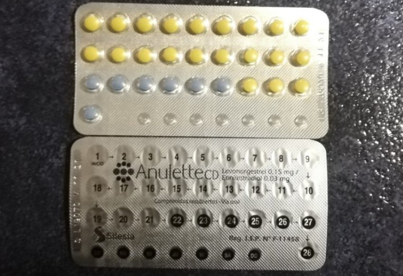 Pastillas anticonceptivas Anulette CD. Foto cortesía de eldesconcierto.cl