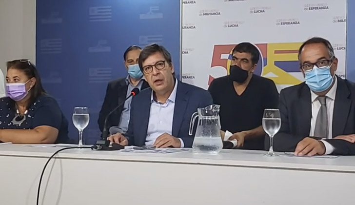 Sandra Lazo, Javier Miranda y José Carlos Mahía.