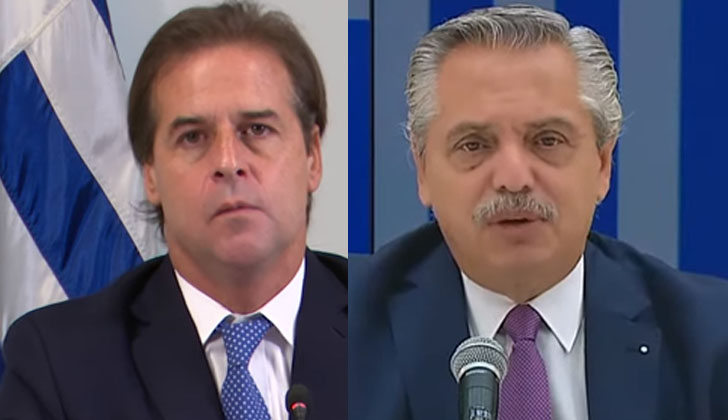 Luis Lacalle Pou y Alberto Fernández enfrentados por el futuro del MERCOSUR.