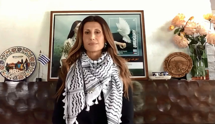 Embajadora del Estado de Palestina en Uruguay, Nadya Rasheed,