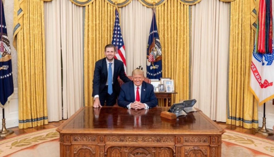 Eric y Donald Trump. Foto: Twitter / Eric Trump