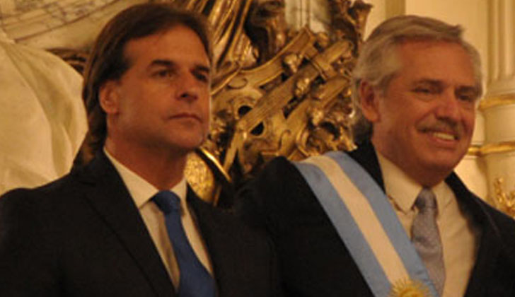 Lacalle y Fernández. Foto: Presidencia/Archivo.