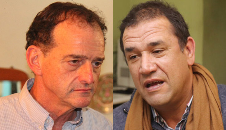 Guido Manini Ríos (Cabildo Abierto) y Sebastián Da Silva (Partido Nacional).