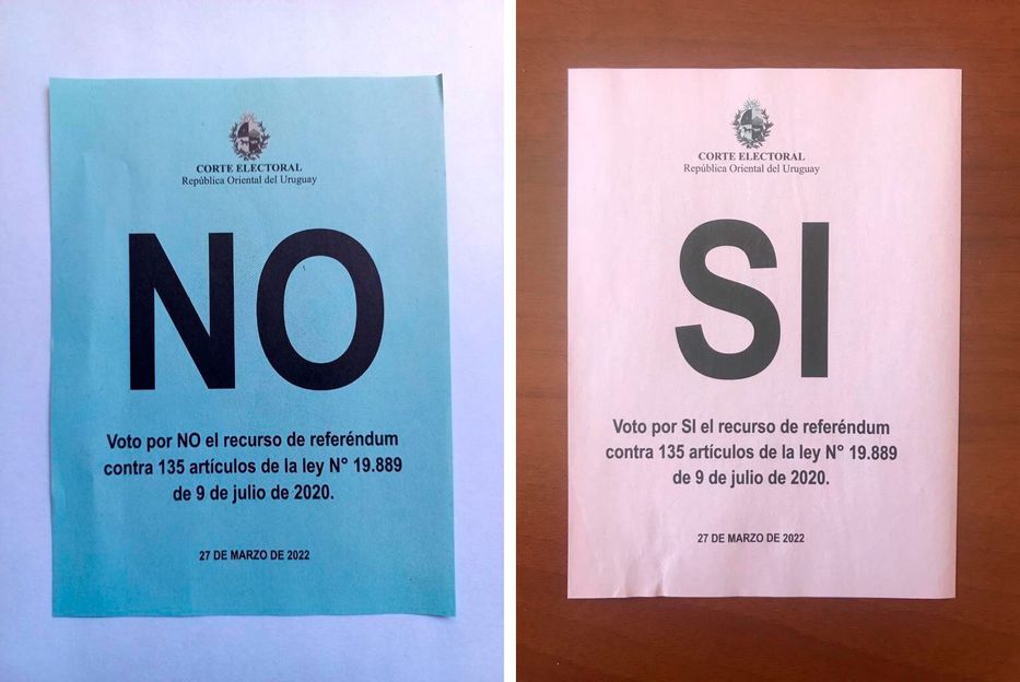 Referendum: there will be national channels for "Yes" and for "No" in the previous week This is how the ballot papers are to vote in the referendum on March 27.