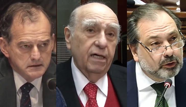 Manini Ríos, Sanguinetti y Gandini.