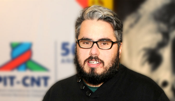 Presidente de la Federación de Funcionarios de Salud Pública (FFSP), Martín Pereira. Foto: PIT-CNT. 