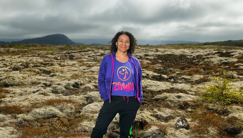 Caryna Bolívar es entrenadora personal e instructora de Zumba, y migró hacia Islandia hace 20 años, cuando no había venezolanos en este país. Foto cortesía de Caryna Bolívar