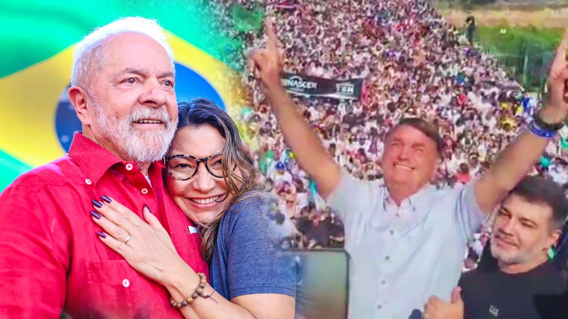 Fotos Twitter Lula / Bolsonaro