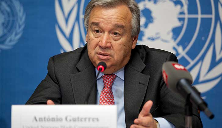 Secretario general de la ONU, António Guterres. Foto: Wiki Commons.