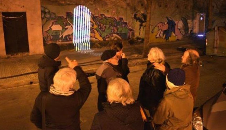 Cabildo prison, former detention center for political prisoners, will be illuminated and can be visited on Heritage Day Community authorities, technicians and members of the Memory Commission, in the lighting tests.