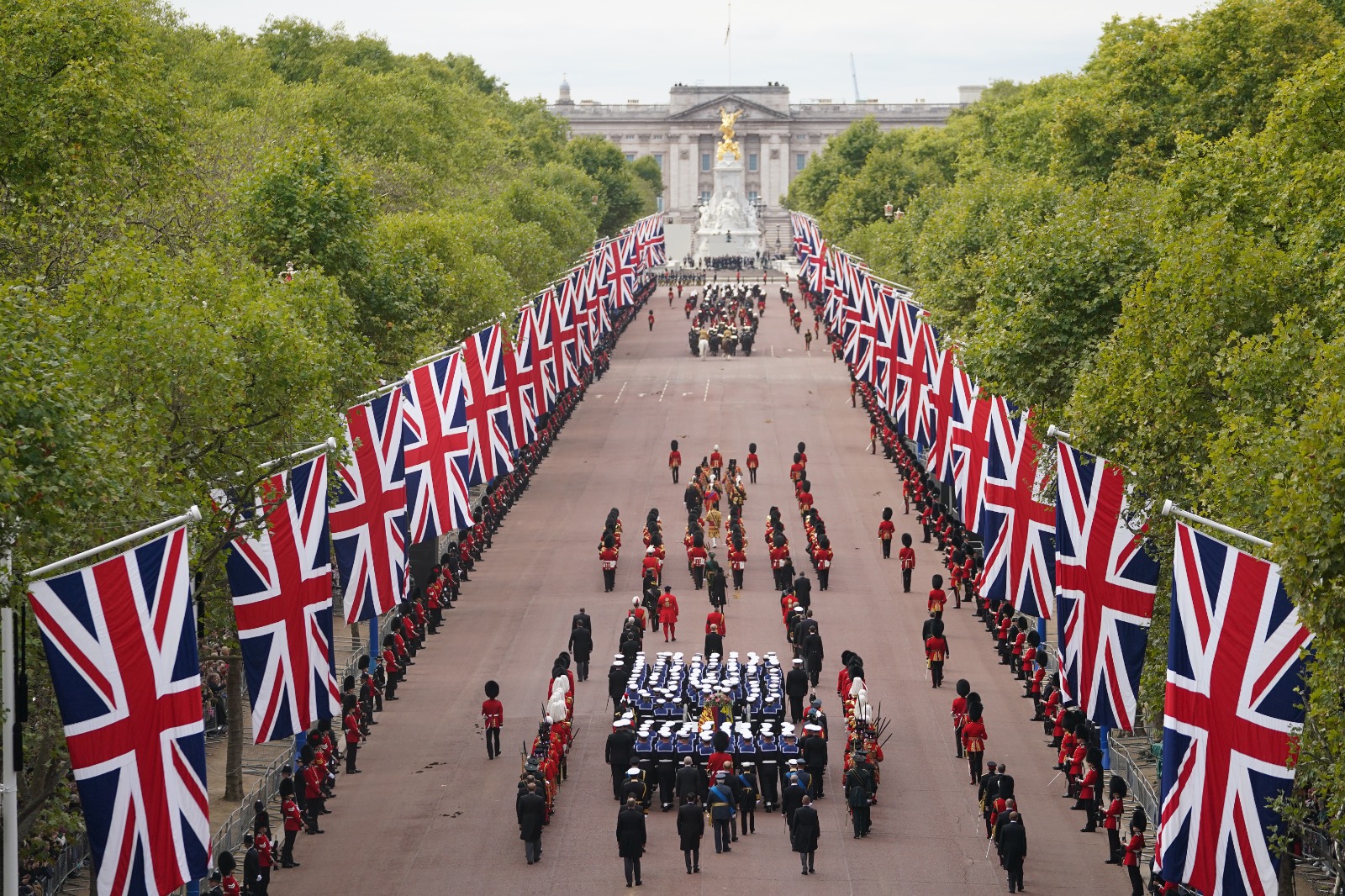 Imágenes del funeral de Isabel II del Reino Unido. Foto: Twitter / Royal Family