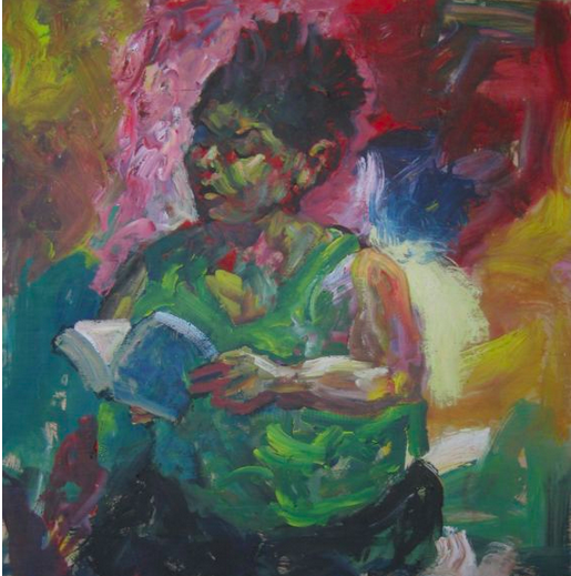 Obra 'Mujer leyendo', de Oriol Uri.
