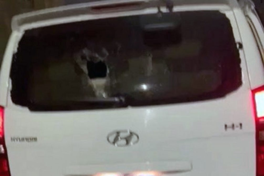 Photo of the van hit