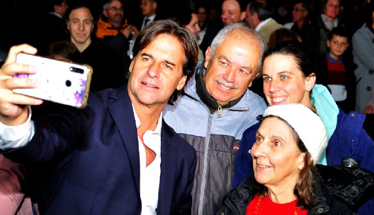 Citizen Perception Plant: Lacalle Pou has an approval of 36.8% Photo: Presidency