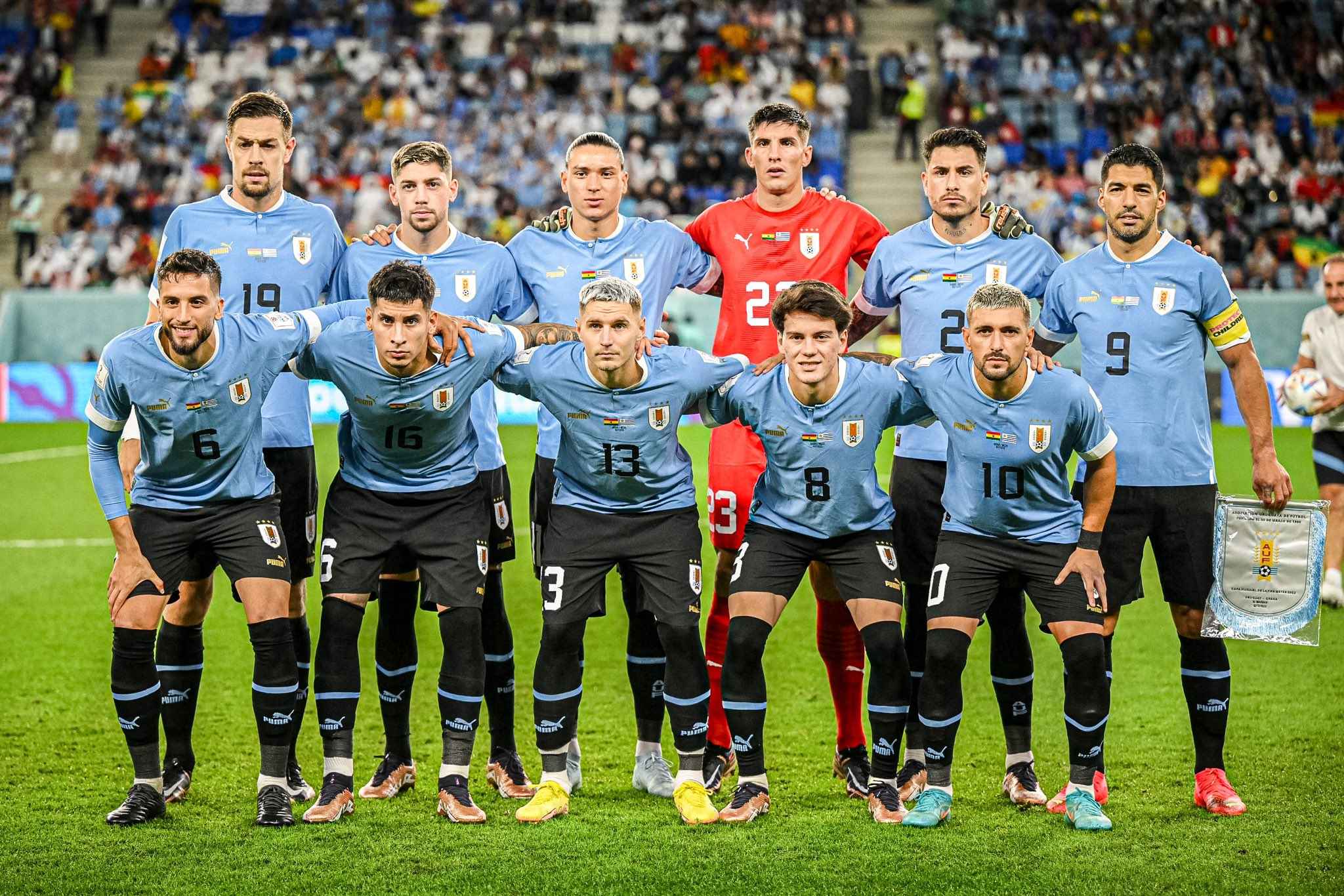 Uruguay quedó eliminado en la fase de grupos de Qatar 2022. Foto: AUF