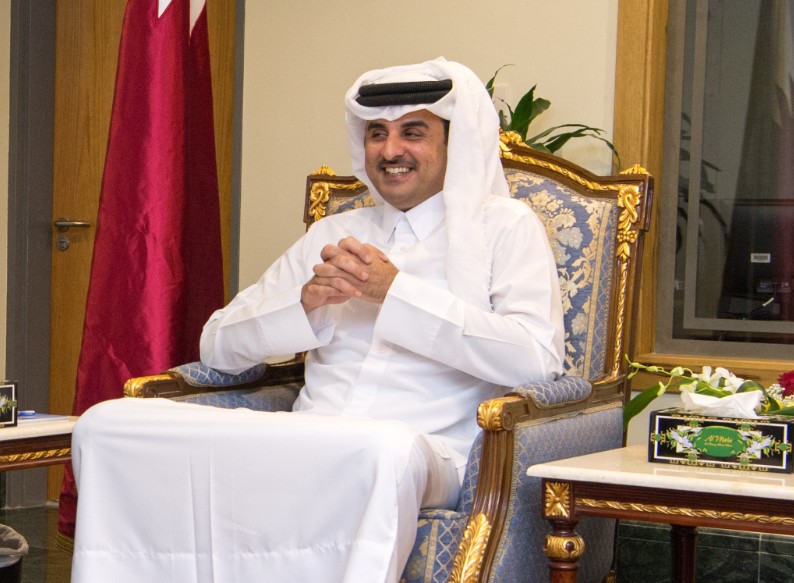 Tamim bin Hamad, Emir of Qatar, vacations in Punta del Este. 