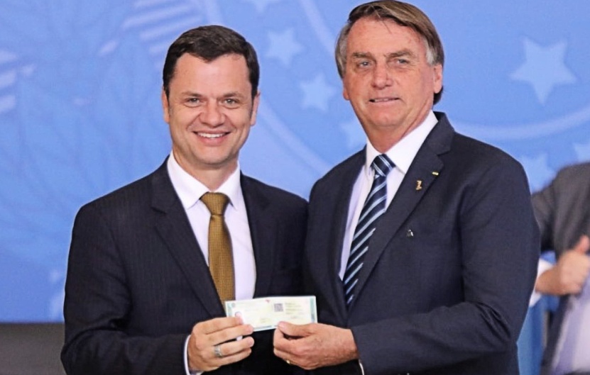 Anderson Torres junto a Jair Bolsonaro en una foto de archivo. Foto: Twitter