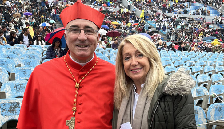 Susana Montaner attended the celebration of the beatification of Jacinto Vera in the Centennial State.