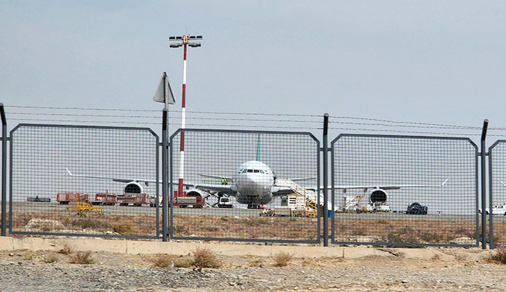 El Aeropuerto Internacional Imam Khomeini de Irán registró temperaturas récord en julio de 2023. 