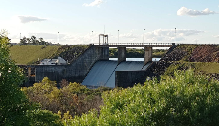 Foto de archivo de la Represa de Paso Severino.