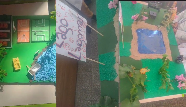 Parte de los proyectos realizados por los estudiantes de la escuela 229 de Lago Lagomar.
