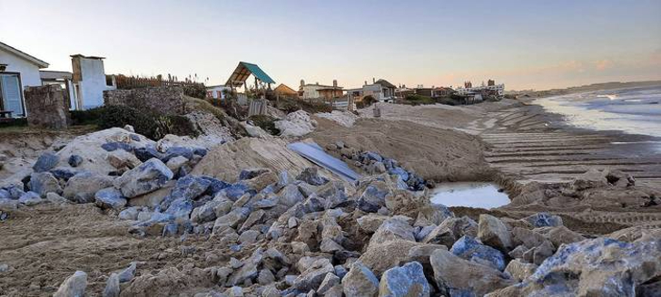 Costa Azul, Rocha, lugar en donde obras de la administración Umpiérrez causaron un grave impacto para los vecinos. Foto: grupo Vecinos en Defensa de Nuestra Playa