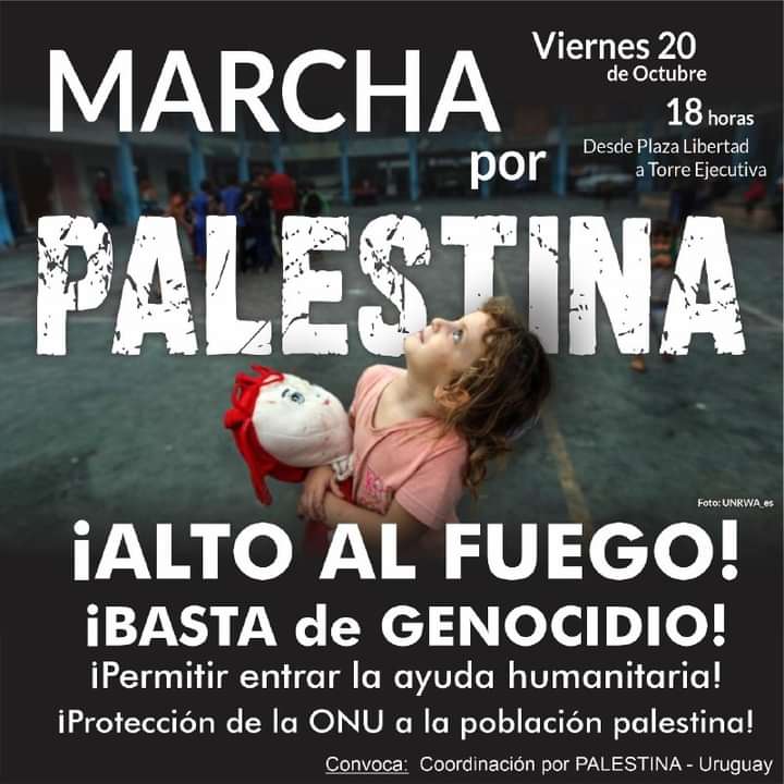 Marcha por Palestina Montevideo