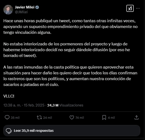 La insólita caída de $LIBRA plantea dudas sobre la responsabilidad de sus promotores y el impacto en la comunidad de inversores.