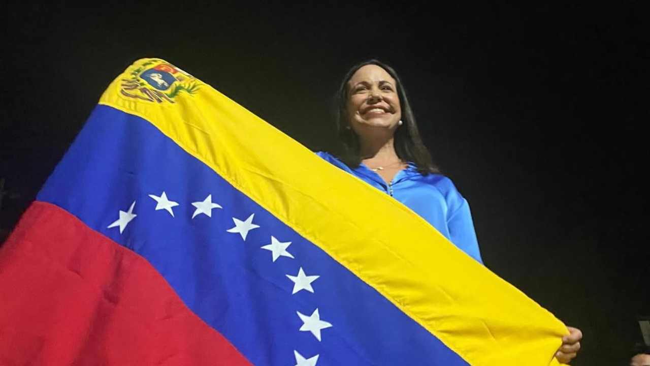 La opositora venezolana María Corina Machado, Premio Nobel de la Paz 2025