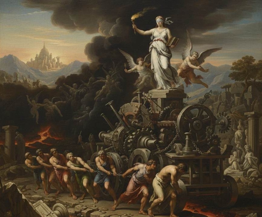 La lucha y el coste del progreso imposibilitan lograr los ideales del progreso.