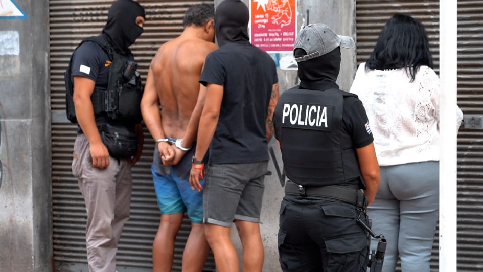 Los imputados por el robo frustrado en Ciudad Vieja son uruguayos, brasileños y paraguayos: Foto: Ministerio del Interior