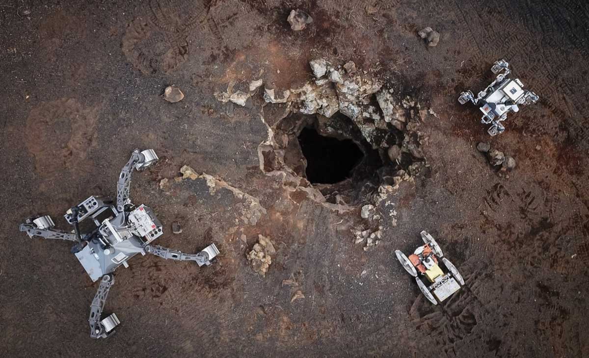 La isla de Lanzarote posee unos escenarios ideales para simular la misión que deberán cumplir los robots. 