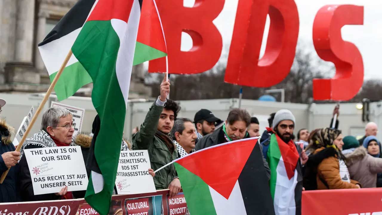 Marcha en favor del pueblo Palestino.