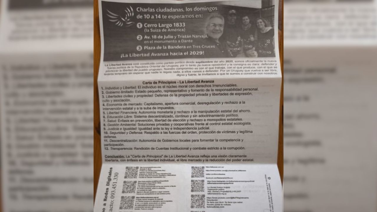 Portada de: La Libertad Avanza Uruguay ya esta en campaña electoral para 2029
