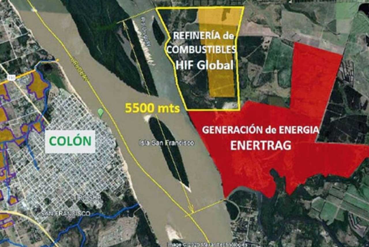 Mapa de principales zonas afectadas.