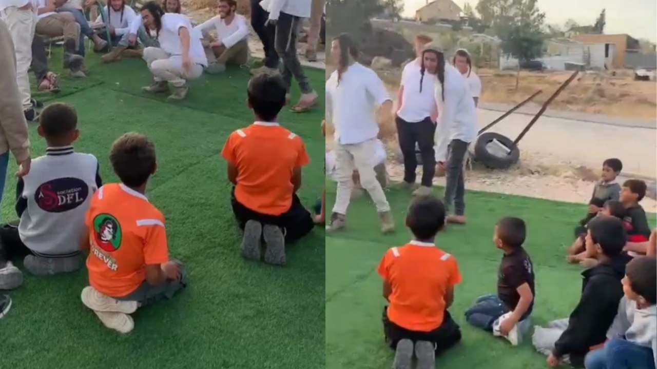 niños palestina futbol colonos