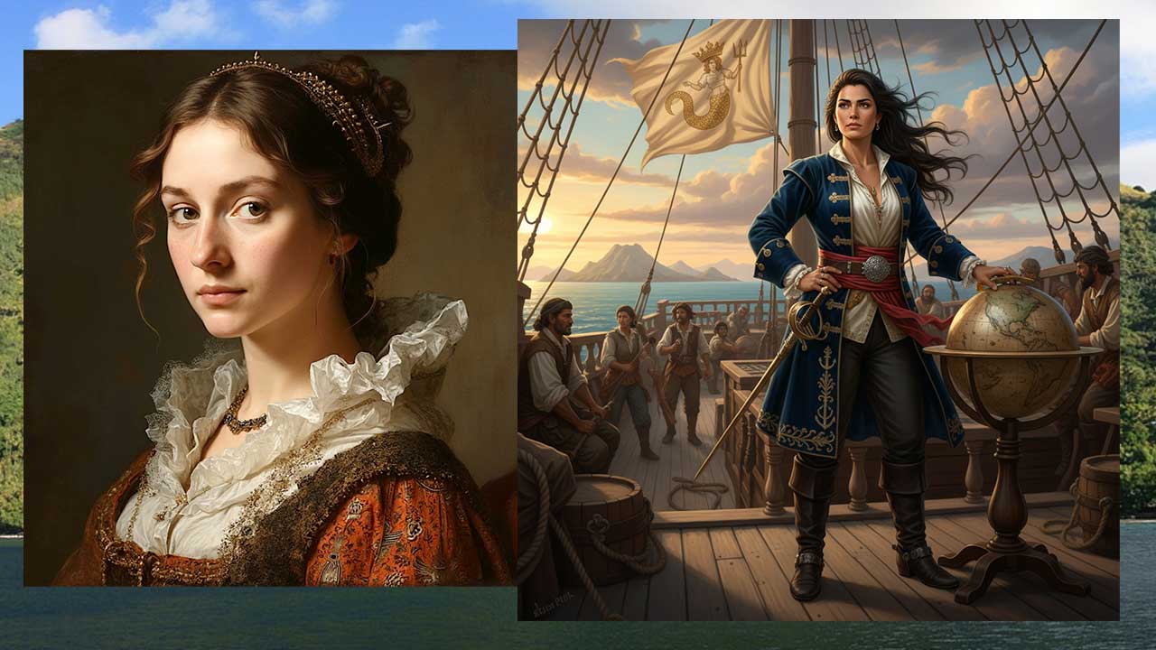 Ilustraciones de la legendaria Isabel Barreto, Reina de los Mares del Sur