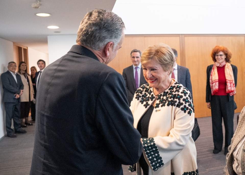 Orsi se encontró en julio con Kristalina Georgieva, directora gerente​ del Fondo Monetario Internacional