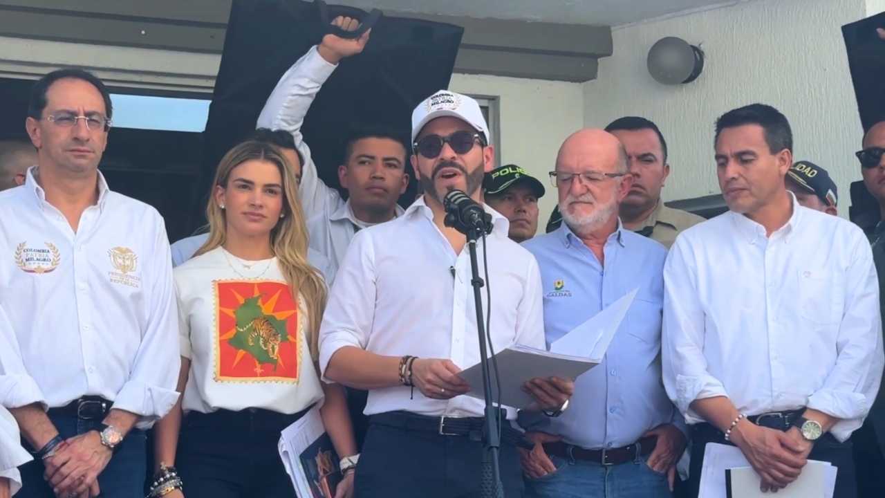 Abelardo de la Espriella hablando en Manizales. Foto: Gobierno de Colombia
