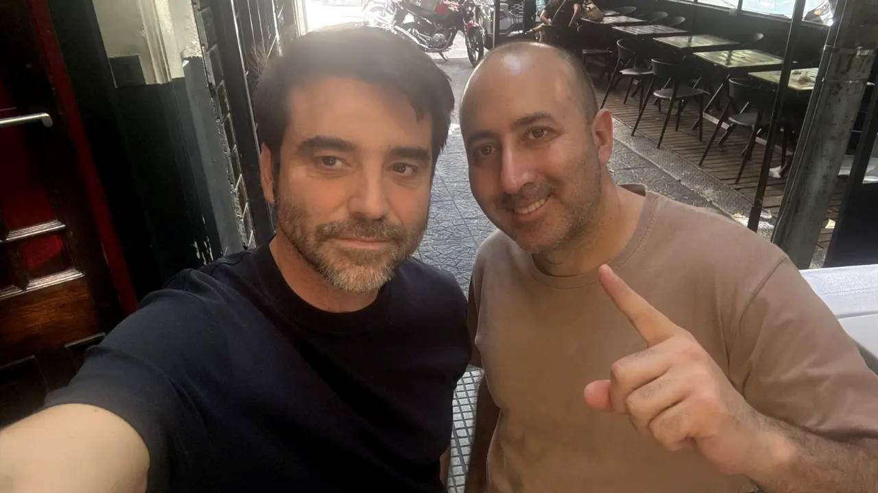 Javier Negre (der) y Fernando Cerimedo en una foto publicada por el propio Negre en sus redes sociales